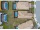 Aerial view of house with pool, near other houses with pools at 5505 Misty Oak Cir, Davenport, FL 33837