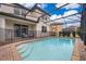Private screened pool and patio area at 5505 Misty Oak Cir, Davenport, FL 33837