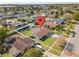 Aerial view showing home's location and lot size at 7804 Acadian Dr, Orlando, FL 32822