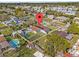 Aerial view of property, including backyard and pool at 7804 Acadian Dr, Orlando, FL 32822