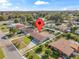 Aerial view showing house location in residential neighborhood at 7804 Acadian Dr, Orlando, FL 32822