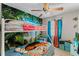 bedroom with a Moana-themed bunk bed at 7804 Acadian Dr, Orlando, FL 32822