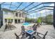 Spacious pool area with lounge chairs and fire pit at 8162 Valhalla Ter, Reunion, FL 34747