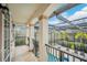 Private balcony overlooking the pool and backyard at 8162 Valhalla Ter, Reunion, FL 34747