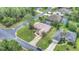Aerial view of a residential neighborhood with houses and pools at 26 Lake Diamond Ave, Ocala, FL 34472