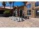 Enjoy a game of chess on this oversized outdoor chessboard at 1361 Tuscan Ter # 7305, Davenport, FL 33896
