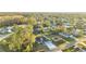 Wide aerial view of the house and neighborhood at 22 Peterlee Ct, Kissimmee, FL 34758