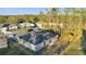 Aerial view of the house and surrounding neighborhood at 22 Peterlee Ct, Kissimmee, FL 34758
