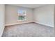 Spacious bedroom with grey carpet and a large window at 22 Peterlee Ct, Kissimmee, FL 34758