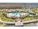 Aerial view of community pool and clubhouse at 2274 Centerra Loop, Kissimmee, FL 34741