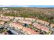 Aerial view showcasing a house's location within a community at 2621 Bugatti Ct, Kissimmee, FL 34746