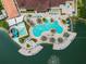 Aerial view of resort-style pool and surrounding areas at 2621 Bugatti Ct, Kissimmee, FL 34746