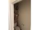 Small bathroom with decorative wall and toilet at 3309 Sonder Dr, Davenport, FL 33896