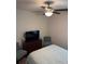 Bedroom with double bed, TV, and ceiling fan at 3309 Sonder Dr, Davenport, FL 33896