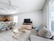 Living room with comfortable seating and a view to the pool at 370 Henley Cir, Davenport, FL 33896