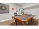 Game room features a pool table and dartboard at 384 Orange Cosmos Blvd, Davenport, FL 33837