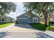 House exterior showcasing a gray painted facade and a driveway at 435 Madina Cir, Davenport, FL 33837