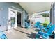 Screened porch with access to the backyard and living room at 435 Madina Cir, Davenport, FL 33837