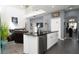 Open concept kitchen with island and granite countertops at 4608 Cumbrian Lakes Dr, Kissimmee, FL 34746