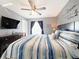 King-size bed, large window, and Disney-themed decor at 4724 Vero Beach Pl, Kissimmee, FL 34746