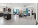Open concept kitchen with an island and modern appliances at 5014 E Fountainwood Dr, Saint Cloud, FL 34772