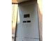 Exterior electrical panel with multiple breakers at 648 Tradewinds Dr, Deltona, FL 32738
