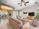 Neutral-toned living room with ample natural light and comfortable seating at 900 Shorehaven Drive, Poinciana, FL 34759
