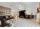 Spacious living room leading to the entertaining bar at 918 San Paulo Way, Kissimmee, FL 34758