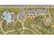 Aerial view of community amenities including pool, playground, and parking at 1516 Quinta Rd, Kissimmee, FL 34744