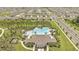 Community pool with plenty of surrounding lounge chairs at 1516 Quinta Rd, Kissimmee, FL 34744