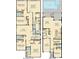 Two-story home floor plan showcasing five bedrooms, a loft, and a pool at 1560 Flange Dr, Davenport, FL 33896