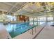Indoor swimming pool with multiple lanes at 217 Montoro Ln, Davenport, FL 33837