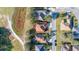 Aerial view of home highlighting layout, backyard, and surrounding community at 26622 Bull Run, Leesburg, FL 34748
