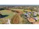 Scenic aerial shot of a golf course community with views of a pond and well-kept homes at 26622 Bull Run, Leesburg, FL 34748