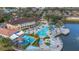 Resort-style pool with water slide, spa, and sundeck at 2713 Roadster Ln, Kissimmee, FL 34746