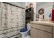 Nautical themed bathroom with shower/tub combo at 362 Alexzander Way, Winter Haven, FL 33881