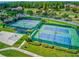 Aerial view of tennis courts and basketball court at 3984 Atrium Dr # 4, Orlando, FL 32822