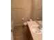 Simple bathroom with single vanity and bathtub at 4372 Paradise Cove Ct, Kissimmee, FL 34746