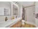 Modern bathroom featuring a double vanity, walk-in shower, and stylish fixtures at 651 Celebration Ave # 651, Celebration, FL 34747