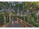 Wooden boardwalk path winds through lush, natural landscape at 7136 Red Lantern Dr # 7136, Harmony, FL 34773