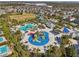 Aerial view of resort-style pool and water park at 7430 Marker Ave, Kissimmee, FL 34747