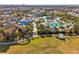 Aerial view of water park with slides and pools at 7430 Marker Ave, Kissimmee, FL 34747