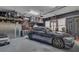 Well-organized garage with tools and an automobile at 820 Windlass Ct, Kissimmee, FL 34746