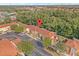 Aerial view showing the property location in a quiet community at 1017 Park Ridge Cir, Kissimmee, FL 34746