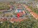 Aerial view highlighting the community and pool at 1017 Park Ridge Cir, Kissimmee, FL 34746