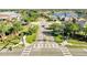 Aerial view of community entrance and neighborhood at 14962 Waterford Chase Pkwy, Orlando, FL 32828