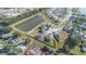Aerial view showing home's location by a lake at 2211 Bittle Way, St Cloud, FL 34769