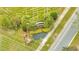 Aerial view of Blackstone Landing community entrance sign at 2318 Andrews Valley Dr, Kissimmee, FL 34758