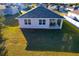 Aerial view of the backyard and patio at 2587 Summer Star Way, Leesburg, FL 34748