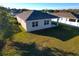 Aerial view of the backyard and patio at 2587 Summer Star Way, Leesburg, FL 34748